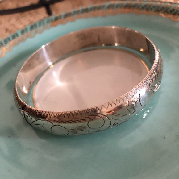 Vintage Sterling 925 Silver Bangle Bracelet - Picture 5 of 5